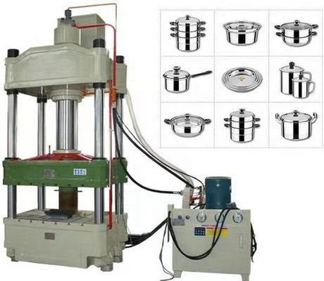 200T Aluminiowa maszyna do produkcji garnków ze stali nierdzewnej Prasa hydrauliczna do głębokiego tłoczenia 11KW 1120mm