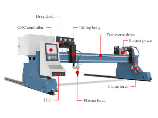 Maszyna do cięcia plazmowego CNC 440V 3000X10000mm, przecinarka plazmowa Airgas